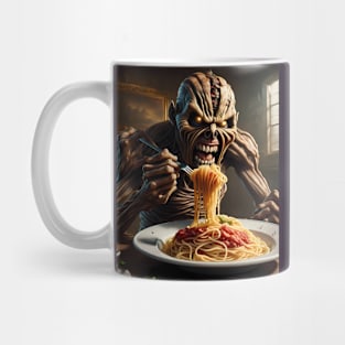 Eddie eating spaghetti Mug